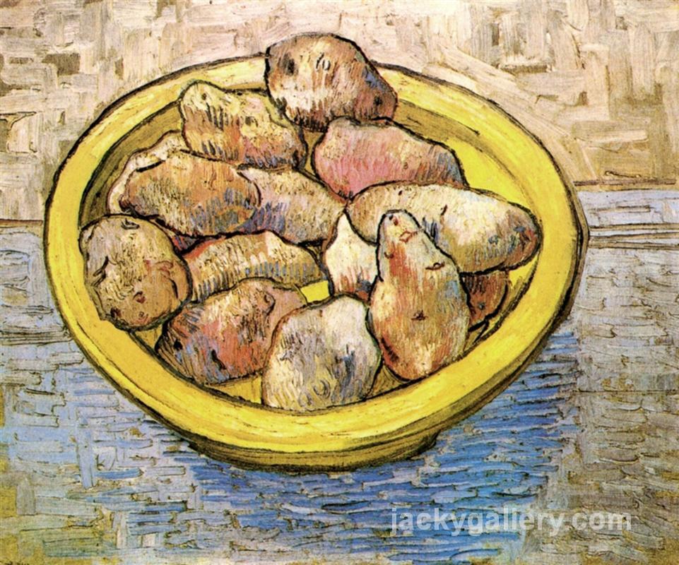 Still Life Potatoes in a Yellow Dish, Van Gogh painting